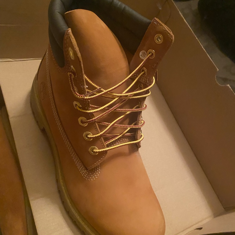 Wheat colored Timberland boots
